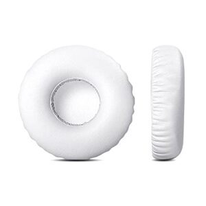 TaiZiChangQin White Ear Pads Memory Foam Earpads Cushion Replacement Compatible with Sudio Regent II Truly Wireless On-Ear Headset ( Protein Leather )