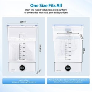 ELEGOO Mercury XS Bundle Wash and Cure Station with Handheld UV Curing Lamp Suitable for Saturn Mars MSLA 3D Printers