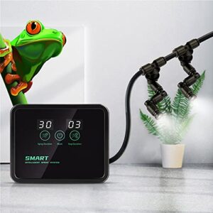 reptile automatic humidifiers spray system,vivarium tank misting system with adjustable 360° spray nozzles and timing controller,amphibians intelligent humidifier for rainforest ecosystem