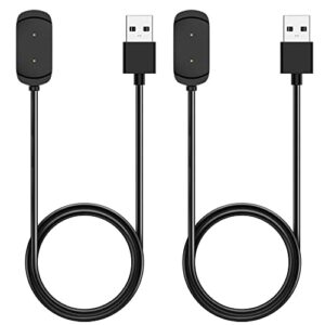 emilydeals 2-pack charger for amazfit t-rex, gts, gtr smart watch - replacement magnetic charging cable usb cord for amazfit t-rex, gts, gtr [1m/3.3ft] (2)