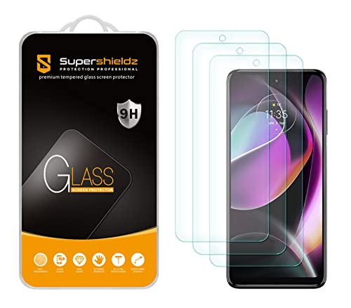 Supershieldz (3 Pack) Designed for Motorola Moto G 5G (2022) Tempered Glass Screen Protector, Anti Scratch, Bubble Free