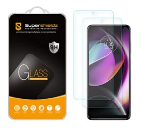 supershieldz (2 pack) designed for motorola moto g 5g (2022) tempered glass screen protector, anti scratch, bubble free