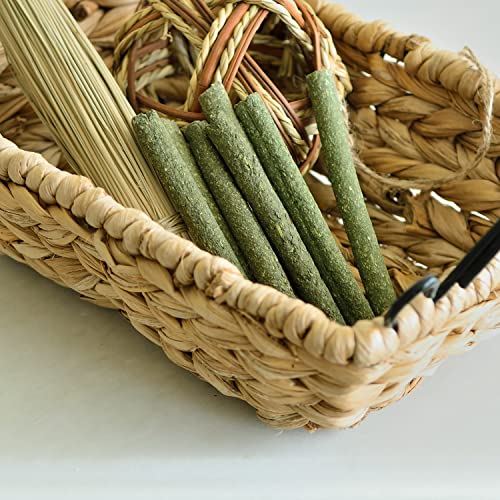 Youngever 315g Timothy Hay Sticks, Timothy Grass Molar Stick Chew Toys for Rabbits, Chinchillas, Guinea Pigs, Hamsters