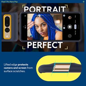 Caseology Nano Pop for Google Pixel 7 Pro Case [Military Grade Drop Tested] Dual Layer Silicone Case - Blueberry Navy