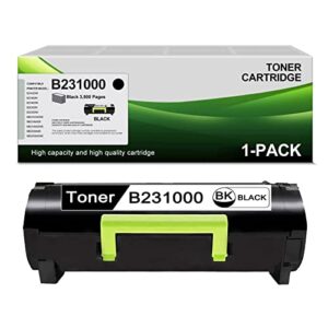 xenonk b231000 compatible toner cartridge replacement for lexmark b2442dw b2546dn b2546dw b2650dn b2650dw mb2442adwe mb2546ade mb2546adwe mb2650ade mb2650adwe printer toner cartridge (1 pack, black)