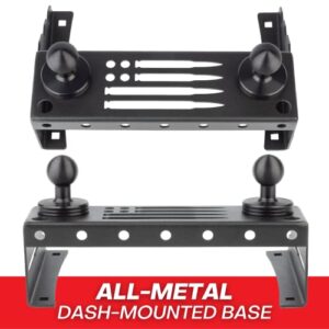 Bulletpoint Metal Dash Mount Phone Holder Compatible with 2015-2020 Ford F150 & 2017+ F250/F350 Super Duty - Dual 20mm Ball Dash F150 Phone Mount (13th Generation)