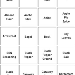 VGT Offers 160 Elegantly Designed Spice Jar Labels (153 Pre-Printed + 7 Blank); Bold Design and Large Font Size Water Resistant and Long Lasting for Spice Rack Organizer