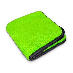 microfiber towel - black/green