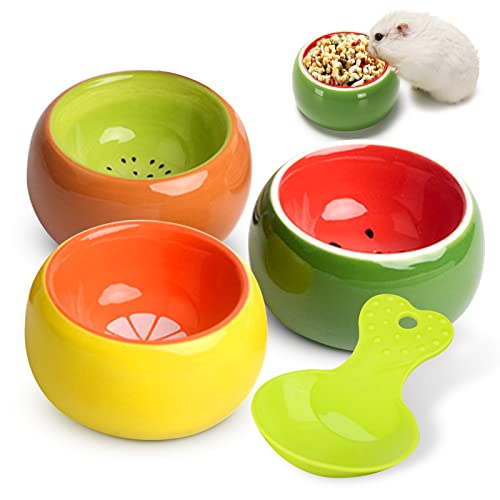 Hamster Bowls 3 Pack Dwarf Hamster Food Bowl Prevent Chewing Hamster Feeding Bowl Guinea Pig Hamster Water Rat Bowl Small Animal Food Dish for Syrian Rabbit Gerbil Chichilla Hedgehog Sugar Glider