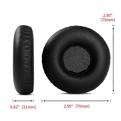 YunYiYi Upgrade Replacement Earpads Foam Compatible with House of Marley Positive Vibration 2 Wireless On-Ear Headphones Parts Ear Cushions (Black)