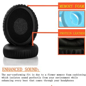 YunYiYi Upgrade Replacement Earpads Foam Compatible with House of Marley Positive Vibration 2 Wireless On-Ear Headphones Parts Ear Cushions (Black)