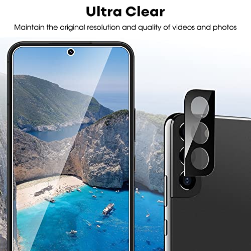 JETech Screen Protector for Samsung Galaxy S22 5G with Camera Lens Protector, Easy Installation Tool, Tempered Glass Film, Fingerprint ID Compatible, 2-Pack Each