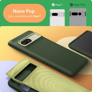 Caseology Nano Pop for Google Pixel 7 Case [Military Grade Drop Tested] Dual Layer Silicone Case - AVO Green