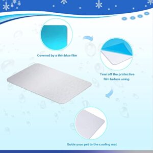 FIPASEN Rabbit Cooling Pad, 11.8x7.9 in Hamster Cooling Mat Pet Cool Plate for Rabbit Bunny Hamster Guinea Pig & Other Small Pets Stay Cool This Summer - Bite Resistance Pet Cooling Pad Ice Bed