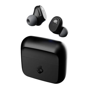 skullcandy mod in-ear wireless earbuds, multipoint pairing, 34 hr battery, microphone, works with iphone android and bluetooth devices - black