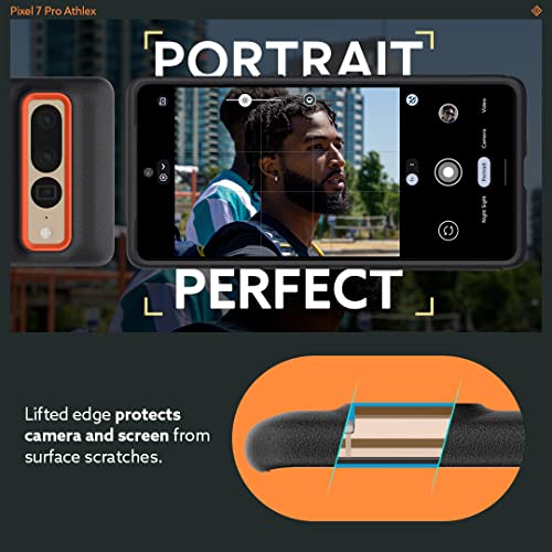 Caseology Athlex for Google Pixel 7 Pro Case, Military Grade Drop Tested Case with Integrated Grip - Active Orange