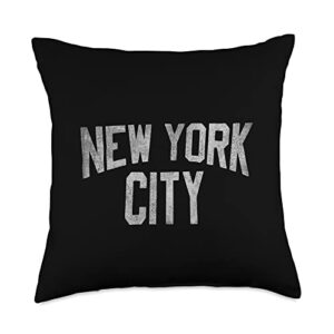 dustyshirt new york city throw pillow, 18x18, multicolor