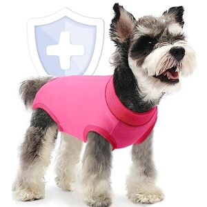 AOFITEE Dog Recovery Suit, Dog Surgical Recovery Suit for Female Dogs After Surgery, Breathable Dog Onesie for Surgery Abdominal Wounds, Dog Cone E-Collar Alternative for Male Female Anti Licking