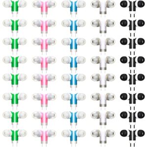 konohan 100 pack kids earbuds wired earphones wired earbuds multipack earbuds earphones headphones earbuds for school library museum classroom students