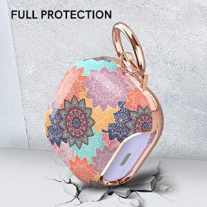 Delidigi for Galaxy Buds 2 Pro Case (2022) / Galaxy Buds Pro Case (2021) / Galaxy Buds 2 Case/Galaxy Buds Live Case Stylish Hard TPU Shockproof Case Cover for Women Girls Samsung Earbuds (Mandala)