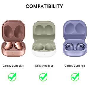 Delidigi for Galaxy Buds 2 Pro Case (2022) / Galaxy Buds Pro Case (2021) / Galaxy Buds 2 Case/Galaxy Buds Live Case Stylish Hard TPU Shockproof Case Cover for Women Girls Samsung Earbuds (Mandala)