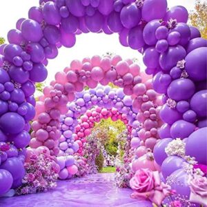 PartyWoo Purple Balloons, 120 pcs 5 Inch Pearl Purple Balloons, Latex Balloons for Balloon Garland Balloon Arch as Party Decorations, Birthday Decorations, Wedding Decorations, Baby Shower Decorations