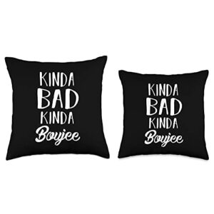 Kinda Bad Kinda Boujee Womens Ladies Quote Gift Bad Kinda Boujee Throw Pillow, 16x16, Multicolor