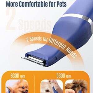 Dog Paw Trimmer , 2-Speed Small Dog Clippers for Face, Ear, Pet Grooming Tool for Cats Rabbits