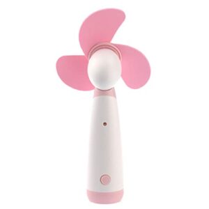mini handheld fan, desk fan small, battery powered, portable hand fan, ygh365b battery powered blades, cooling fan ( pink ), rosa (z53onc281569q4cmyhh)