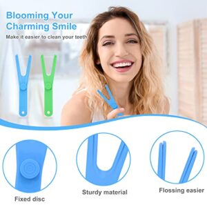 10 PCs Reusable Flosser Holder, Dental Floss Holder, Floss Handle Durable Adults and Kids Dental Tools…