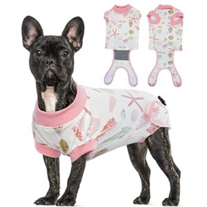 IDOMIK Dog Recovery Suit After Surgery, Soft Dog Surgery Recovery Suit for Male Female Pet Dogs Cats, Dog Spay Neuter Onesie Snugly Shirt, Dog Cone Alternative Anti-Licking Abdominal Wound