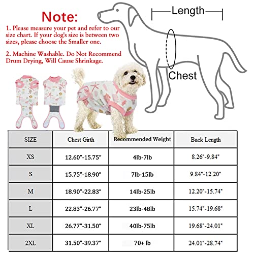 IDOMIK Dog Recovery Suit After Surgery, Soft Dog Surgery Recovery Suit for Male Female Pet Dogs Cats, Dog Spay Neuter Onesie Snugly Shirt, Dog Cone Alternative Anti-Licking Abdominal Wound