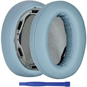 wh-h910n ear pads, replacement protein leather earpads memory foam ear cushions repair parts for sony wh-h910n wh h910n headphones - blue