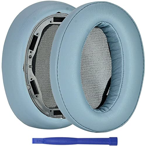 WH-H910N Ear Pads, Replacement Protein Leather Earpads Memory Foam Ear Cushions Repair Parts for Sony WH-H910N WH H910N Headphones - Blue