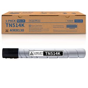 tn514k | a9e8130 toner replacement for konica minolta a9e8130 tn514k tn-514k toner cartridge for use in konica minolta bizhub c458 c558 c658 toner kit printer-black,28,000 pages,1-pack