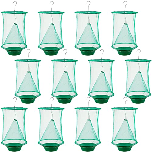 12 Pieces Ranch Green Cage Most Effective Ranch Green Cage Reusable Green Cage with Pots for Indoor or Outdoor Family Farms Park Restaurants