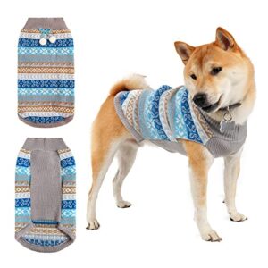christmas dog sweater for small dogs, warm winter knitwear puppy pet clothes