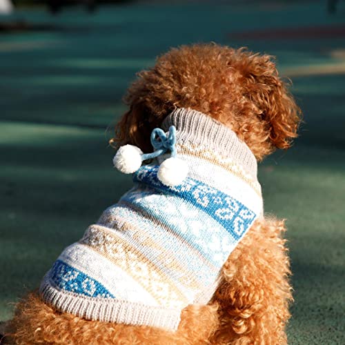 Christmas Dog Sweater for Small Dogs, Warm Winter Knitwear Puppy Pet Clothes