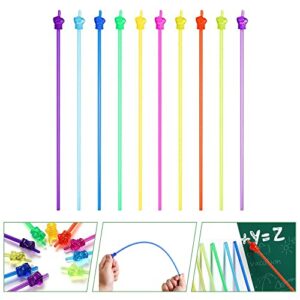 Richardy 10Pcs Mini Hand Pointer Stick for Classroom Presentation Finger Kids Learning Toys Teaching Aids Teacher (EC090-3)