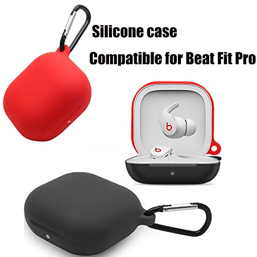Silicone Case for Beat Fit Pro in-Ear Detection Bluetooth Headphones,Premium Soft Skin Cover Shock-Absorbing,Anti-Scratch Protective Case with Keychain,Yellow
