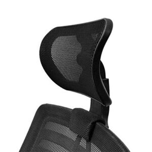 jiangshuang rotating adjustable office chair headrest, suitable for ergonomic neck raise back support, office chair neck headrest protection,black,2.2cm