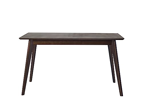 DAIVA CASA Pegasus Rectangular Wooden Dining Table Birch Small Dinner Table Solid Wood Kitchen & Dining Room Tables/Scandinavian Furniture Mid Century Modern Table Dining Room Table 47x30 inch