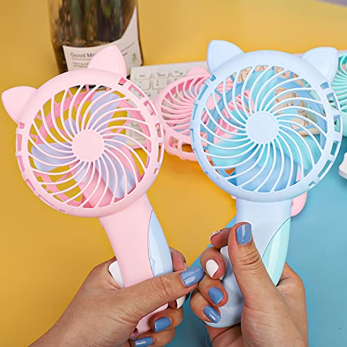 Portable Handheld Mini Fan for Girls, USB Charging Shell Shape Manual Cooling Fan Air Blower for Summer Random Color 1