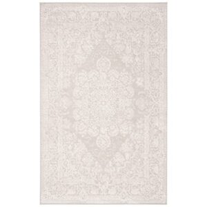 safavieh reflection collection area rug - 10' x 14', creme & ivory, vintage distressed design, non-shedding & easy care, ideal for high traffic areas in living room, bedroom (rft664d)
