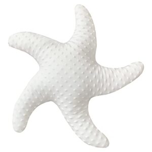 marble empire white starfish pillow beach themed decorative throw pillows soft ocean bedding coastal decor for home cute star shaped stuffed animal plush for small couch bed bedroom living room
