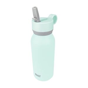 built 32oz cascade bottle with wide mouth straw lid and filter mint