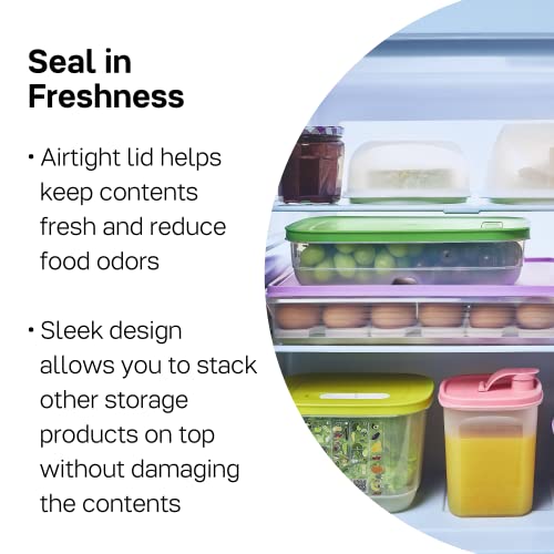 Tupperware Brand Snack-Stor Large Rectangular Food Storage Container + Lid, 3.6L (14¾ Cup) - Airtight, Dishwasher Safe & BPA Free