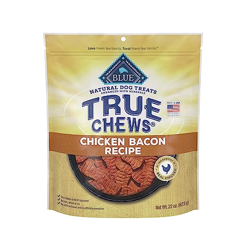 Blue Buffalo True Chews Natural Dog Treats, Chicken Bacon Recipe, 22 oz bag