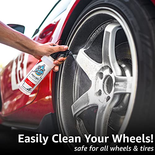 Rev Auto Wheel Cleaning Kit - 2 Item Car Washing Kit Includes Car Wheel Cleaner and Wheel Cleaner Brush | Wheel and Tire Cleaner With Brush Perfect For Wheels of All Shapes and Sizes - Car Rim Cleaner