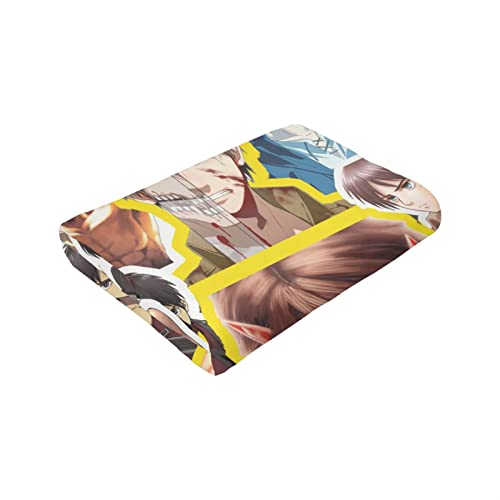 Blanket Eren Yeager Soft and Comfortable Warm Fleece Blanket for Sofa,Office Bed car Camp Couch Cozy Plush Throw Blankets Beach Blankets